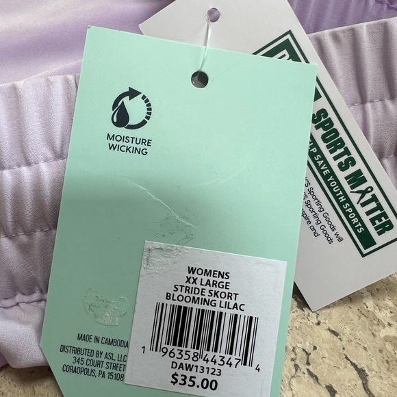 DSG Mid Rise Skort Womens XXL Blooming Lilac Built In Short with Pockets Skirt - Picture 6 of 7